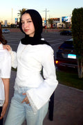 swan lace top